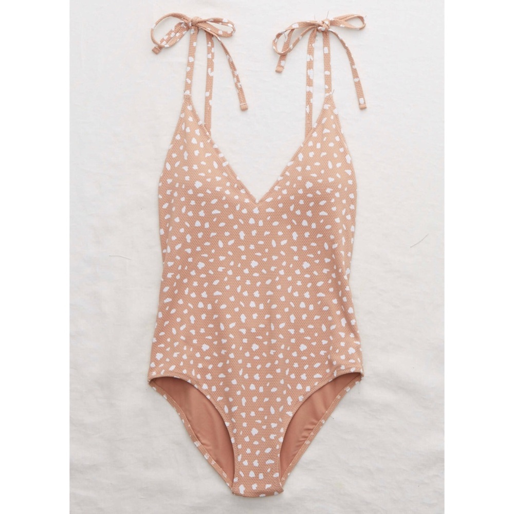 🆕 [Aerie] V Pique One Piece Swimsuit